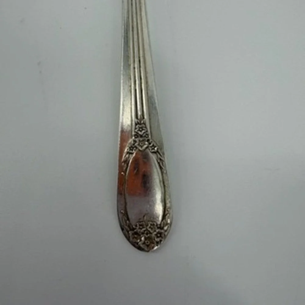 Rogers‎ & Bros Garland Rapture Silver Plated Soup Spoon Vintage 7.5 Inch
